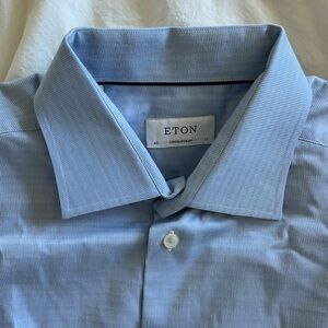 Eton Sky Blue Dress Shirt for Men